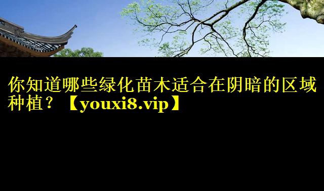 你知道哪些绿化苗木适合在阴暗的区域种植？